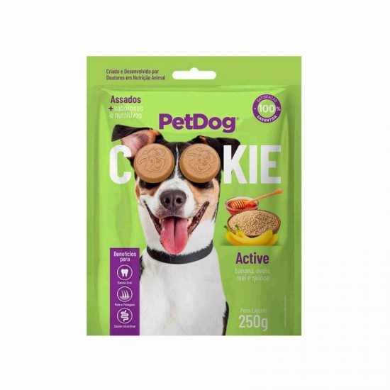 BISCOITO COOKIE BANANA, AVEIA E MEL 250G