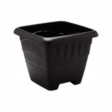 1751 - VASO PLAST QUAD PRETO M 6LT 