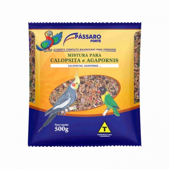 MISTURA CALOPSITA/AGAPORNIS 500G 