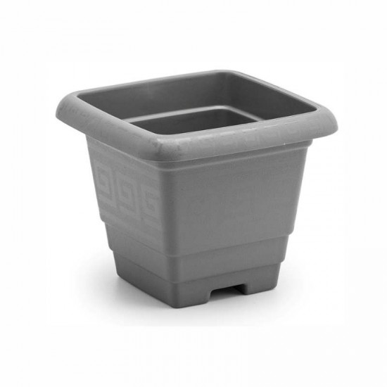 VASO PLAST QUAD CONCRETO PP 650ML