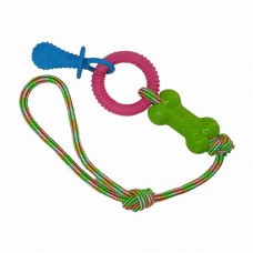 9785 - BRINQUEDO CORDA C/OSSO ARGOLA CHUPETA