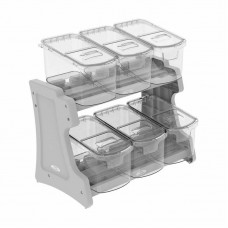 10396 - MOVEL DISPLAY BALCAO 7,5LT C/6 TRL/CINZA