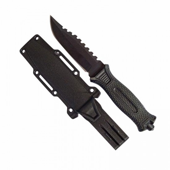 FACA ESPORTIVA CB PRETO C/BAINHA 24CM