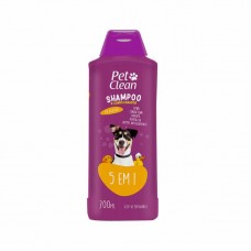 10639 - SHAMPOO CONDIC 5X1 700ML PET CLEAN
