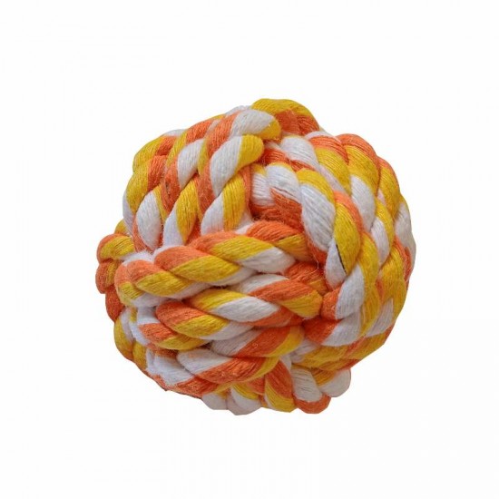 BRINQUEDO BOLA CORDA COLORIDA 60MM