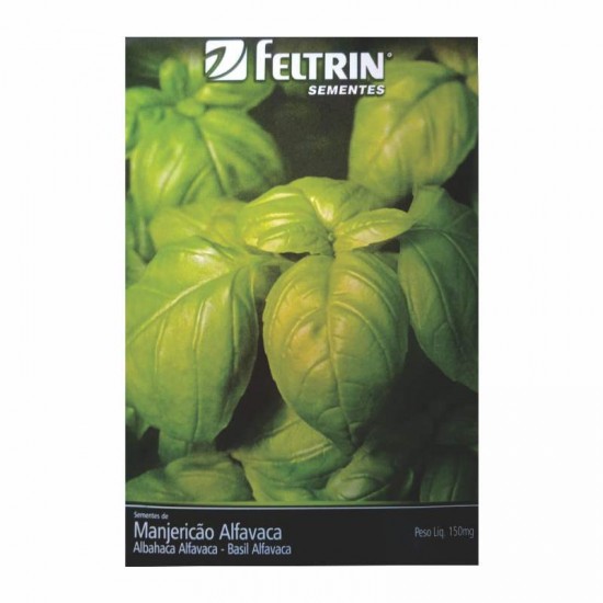 SEMENTE MANJERICAO ALFAVACA 150MG C/20