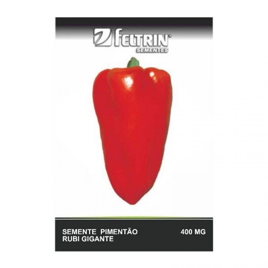 SEMENTE PIMENTAO RUBI GIGANTE 400MG C/25