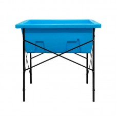 11555 - BANHEIRA PLASTMIX PRETO/AZUL 94X96,5X66