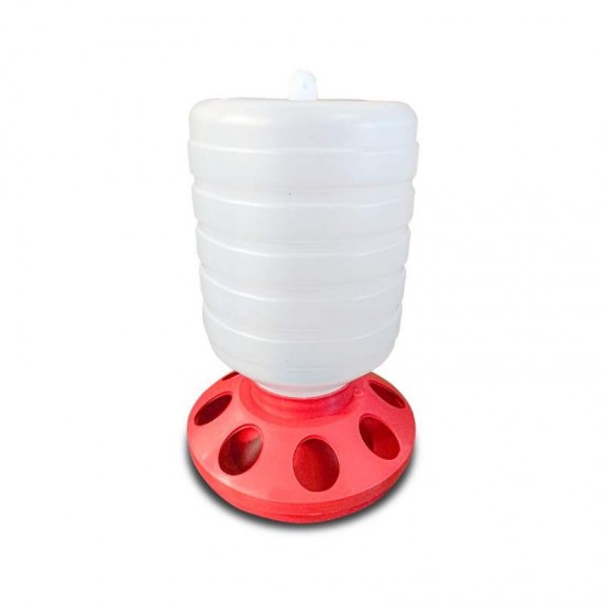 COMEDOURO AVES MEDIO 1,5KG 8 FUROS 24CM