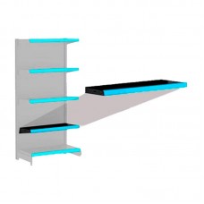 11623 - BANDEJA GONDOLA 0,30X0,92 PRETA