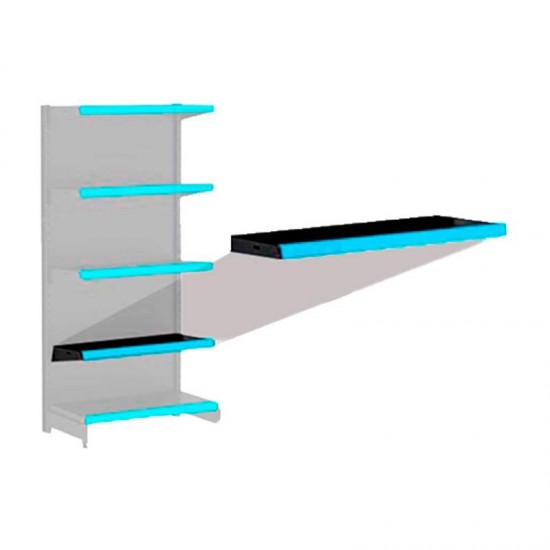 BANDEJA GONDOLA 0,30X0,92 PRETA