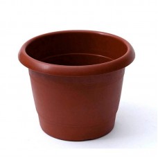 11718 - VASO PLAST RED C/BORDA MARROM 20