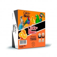 11722 - CALCIO BLOCO PASSAROS LARANJA 450G C/20