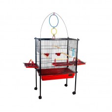 11844 - VIVEIRO CALOPSITA TRIPLEX BLACK/VERMELHO