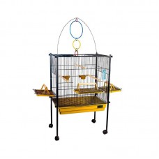 11846 - VIVEIRO CALOPSITA TRIPLEX BLACK/AMARELO