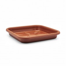 12185 - PRATO VASO PLAST QUAD TERRA COTA M N2