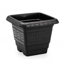 12188 - VASO PLAST QUAD PRETO P 2,1LT