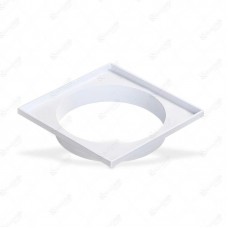 1165 - PORTA GRELHA PLAST QUAD BRANCO 150MM C/5