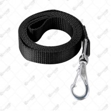 13002 - GUIA NYLON SIMPLES 25MM X 60CM PRETA