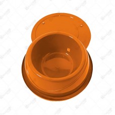 13163 - COMEDOURO PLAST GELADO/PESADO P LARANJA