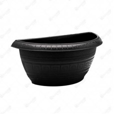 13240 - VASO PLAST PAREDE PRETO 1,7LT