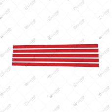 13663 - KIT PORTA ETIQUETA VERMELHO C/5