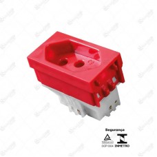 14057 - MODULO TOMADA 20A 250V VERM SLIM