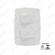 14070 - CONJ 2 INTER SIMPLES 10A 250V ILUMI LEV