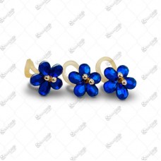 14227 - CHATON PET FLOR AZUL ESCURO 12MM C/50