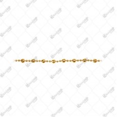 14710 - CORDAO BOLINHA DOURADO 8X2MM