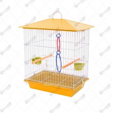 14746 - GAIOLA CALOPSITA MANSA SIMPLES AMARELA