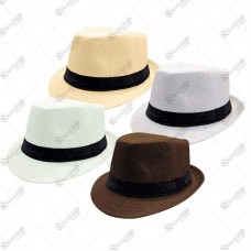 14948 - CHAPEU FIBRA 58CM CORES SORTIDAS