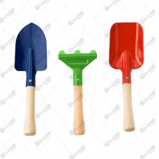 15081 - KIT JARDINAGEM CB MADEIRA C/3 20CM