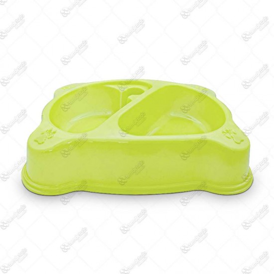 COMEDOURO 1200ML DUPLO GARRAFA AMA NEON 