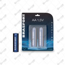 1606 - PILHA ALCALINA PEQ AA CART C/2