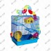 GAIOLA HAMSTER 3 ANDARES AZUL TUBO LUXO