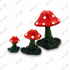 15385 - ENFEITE AQUARIO KIT COGUMELO C/3