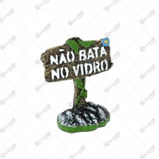 15391 - ENFEITE AQUARIO PLACA NAO BATA NO VIDRO