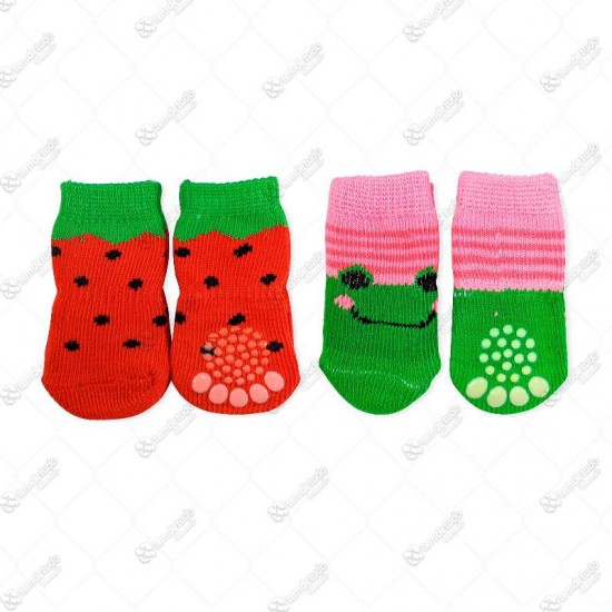 MEIA PET COLOR FEMEA P 2,5X6