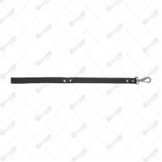 16023 - GUIA COURO 25MM X 60CM MOSQ PRETA