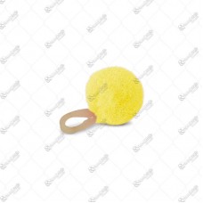 15989 - LACO PENTEADO POMPOM AMARELO C/30