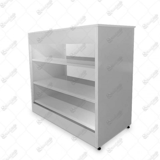 BALCAO MODELO VITRINE TAMPO ACO FECH BR