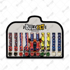 16381 - CARTELA COLEIRA GATO SUPER HEROIS C/10