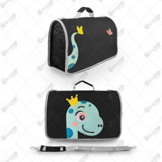 BOLSA PET TRANSPORTE PERSONALIZADA PRETA