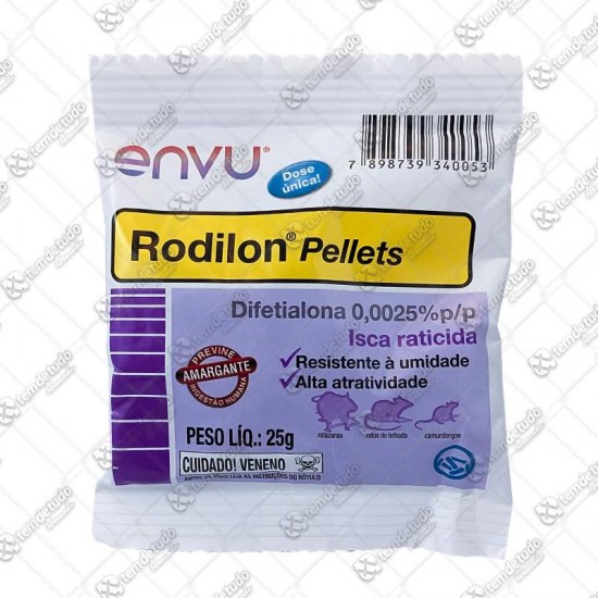 RATICIDA RODILON PELLETS 25G