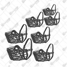 14158 - KIT FOCINHEIRA PLASTICA PRETO C/7