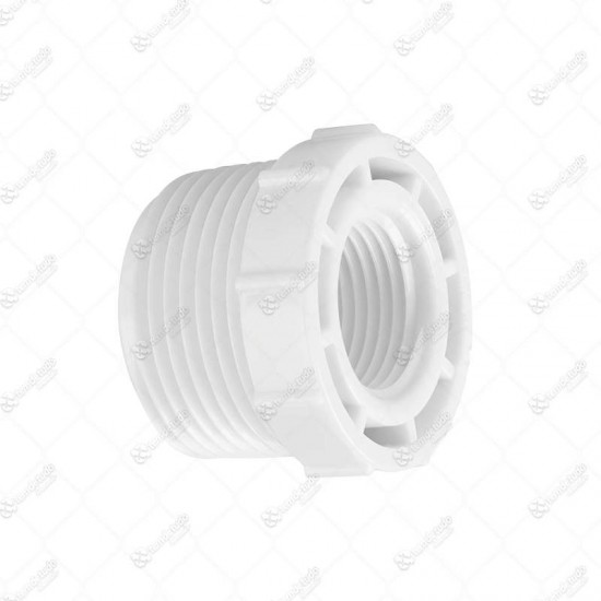 BUCHA BRANCA ROSCAVEL PLAST 3/4X1/2 C/25