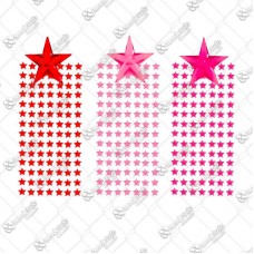 17902 - KIT ADESIVO PET ESTRELA COLOR C/12 
