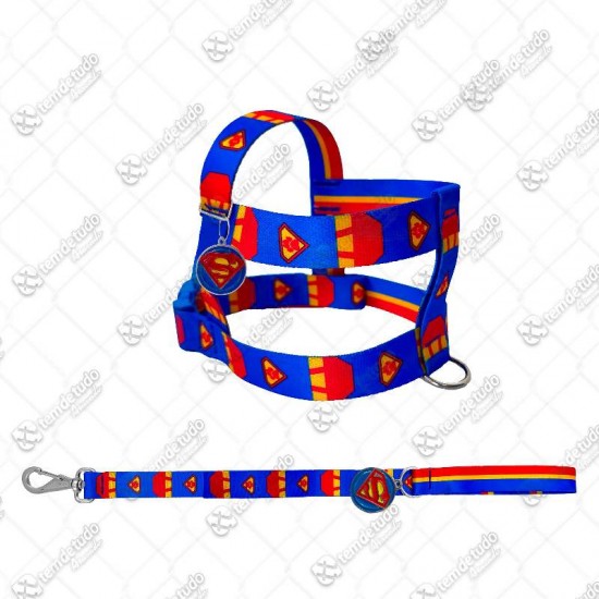 PEITORAL C/GUIA SEDA SUPER HOMEM P