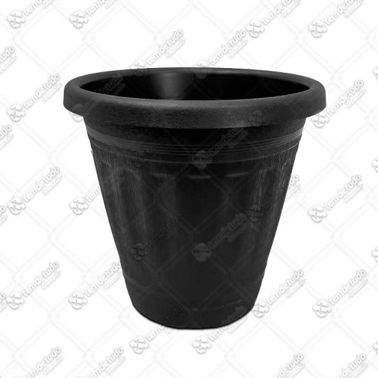 VASO PLAST 25 FLORENCA PRETO